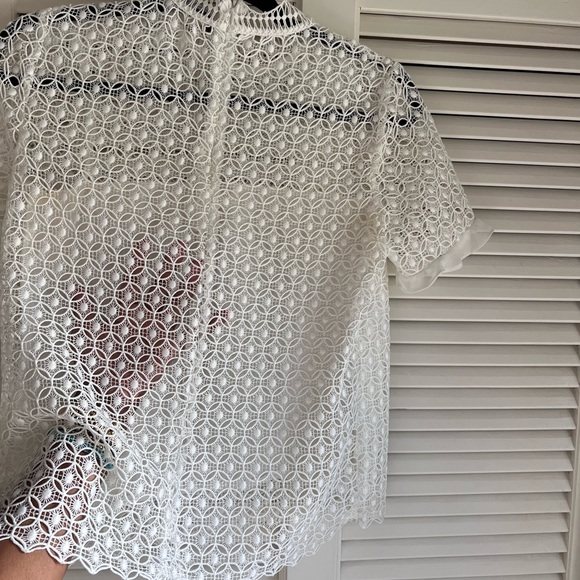 Summer lace white top - Picture 4 of 5